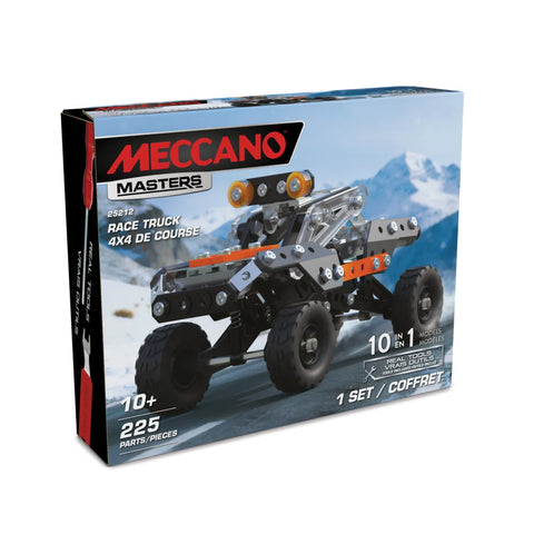 Meccano Masters 10-in-1 Race Truck 25212 225 Pieces