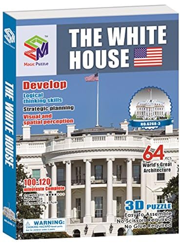 Magic Puzzle The White House 3D Puzzle 64 Pieces