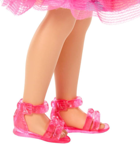 Barbie Club Chelsea Birthday-Themed Small Doll With Pink-Streaked Blonde Hair & Party Accessories JJB37