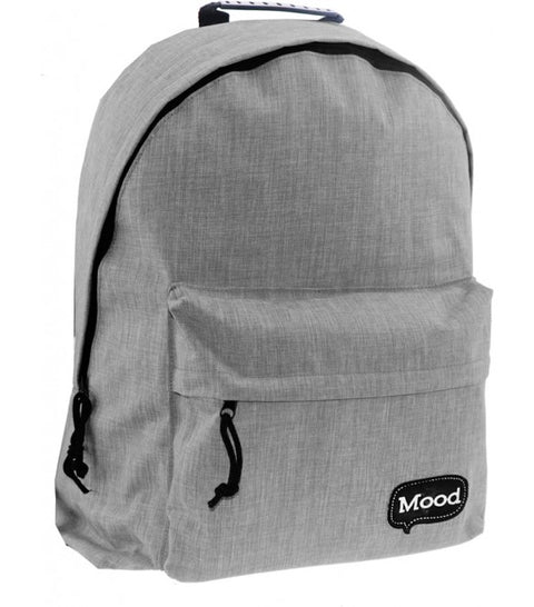 Mood Grey Backpack 2 Compartments 40cm