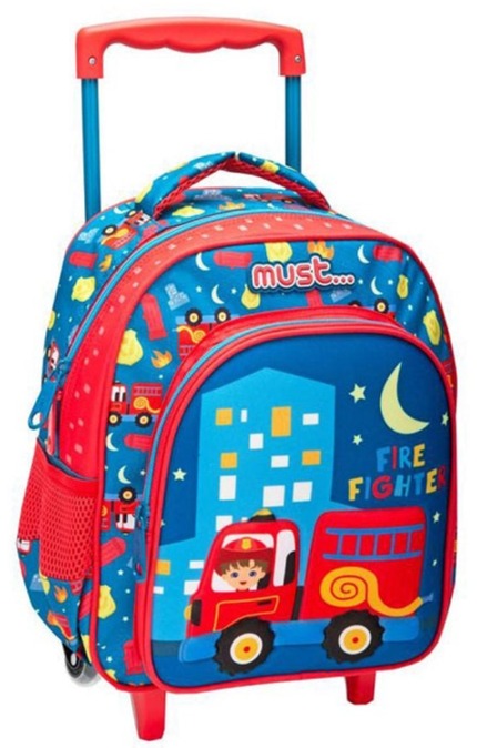 Must Fire Fighter 2 Compartments Trolley Backpack 31cm