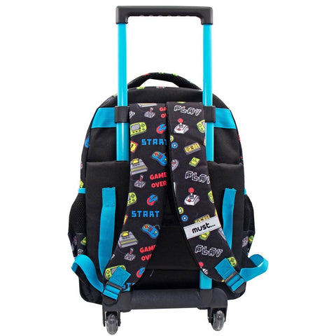 Must Play More 3 Compartments Trolley Backpack 45cm