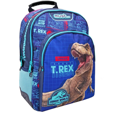 Must Jurassic World T-Rex 3 Compartments Backpack 45cm