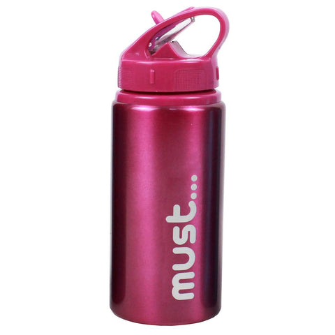 Must Aluminium Water Bottle Glossy Red 500ml