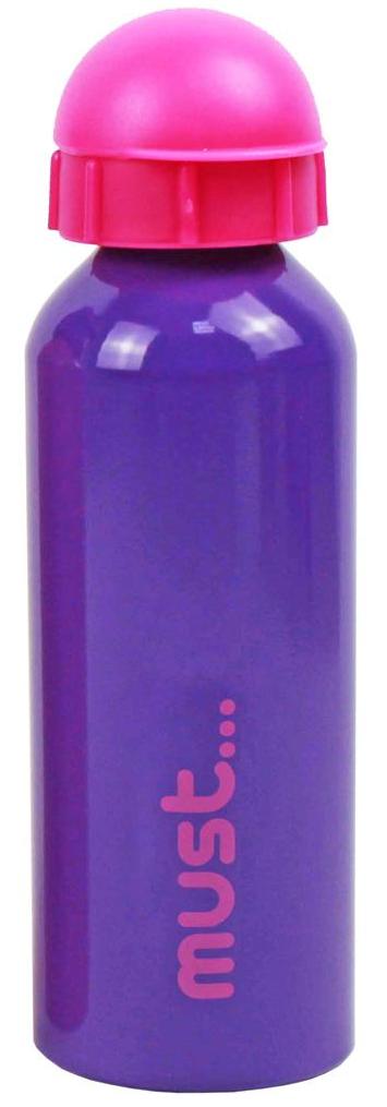 Must Metallic Aluminium Water Bottle Purple 500ml