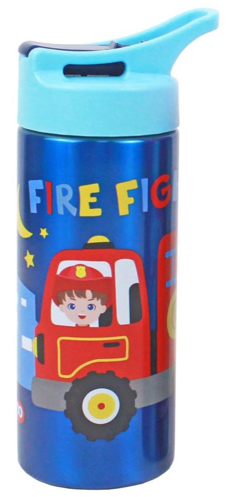 Must Fire Fighter Stainless Steel Water Bottle 500ml With Straw