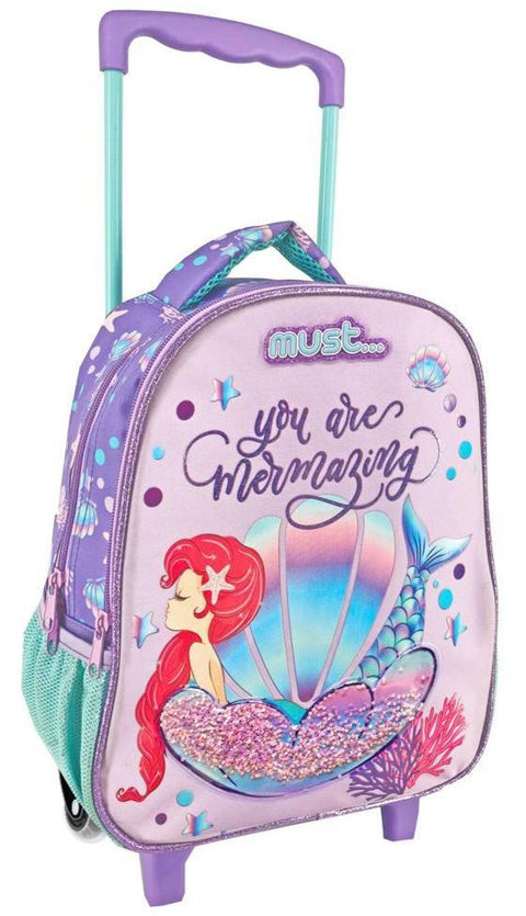 Must Mermazing 2 Compartments Trolley Backpack 31cm