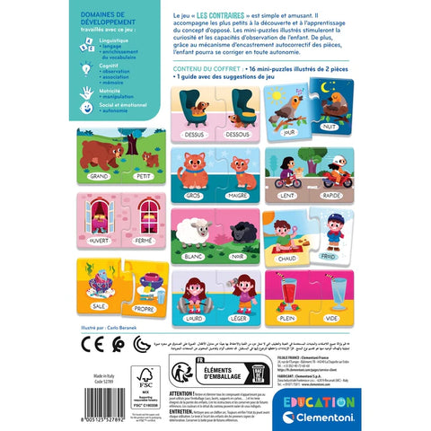 Clementoni Éducation, Les Contraires