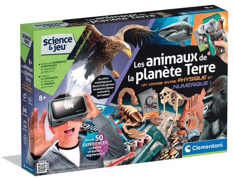 Clementoni Science & Jeu Les Animaux de la planète Terre Réalité Virtuelle