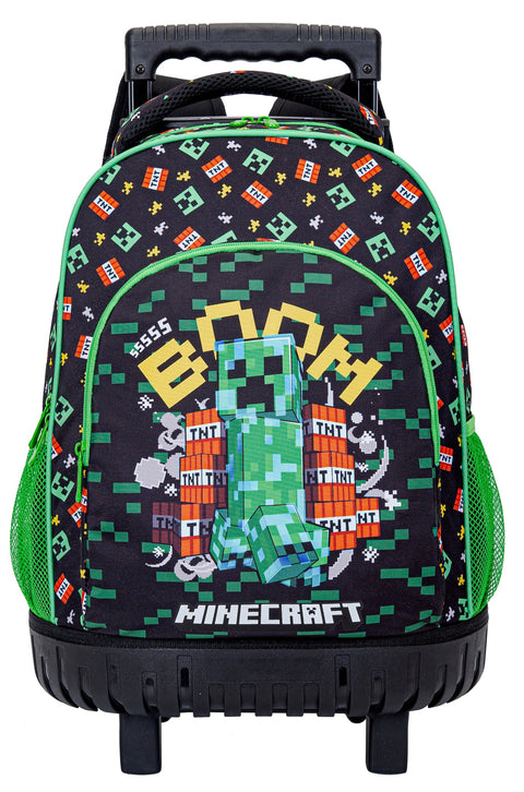 Minecraft Explosion 2 Compartments Trolley Backpack 44cm