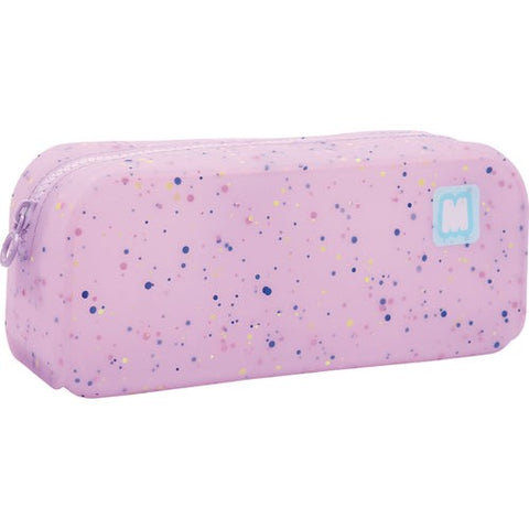 DKT Glitter Silicone Purple Pencil Case