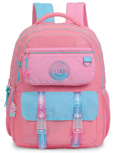 DKT Marshmallow Galaxy Coral 2 Compartments Backpack 43cm