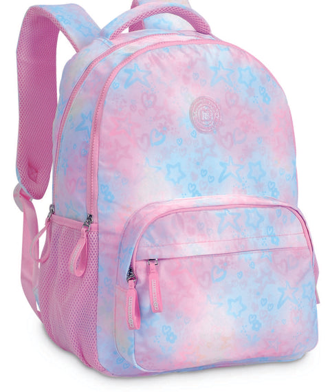 DKT Marshmallow Candy Crush Pink 2 Compartments Backpack