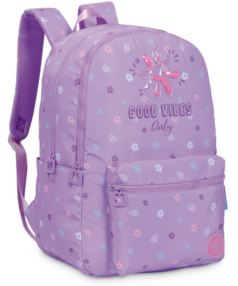 DKT Marshmallow Good Vibes Purple 2 Compartments Backpack 43cm