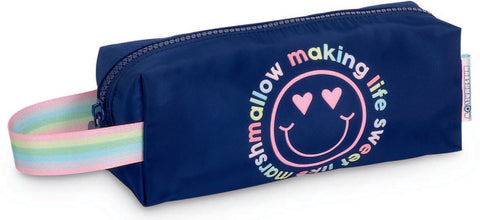 DKT Marshmallow Happy Navy Blue Pencil Case