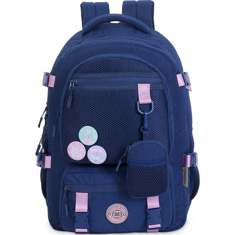 DKT Spirit Navy Blue 2 Compartments Backpack 43cm