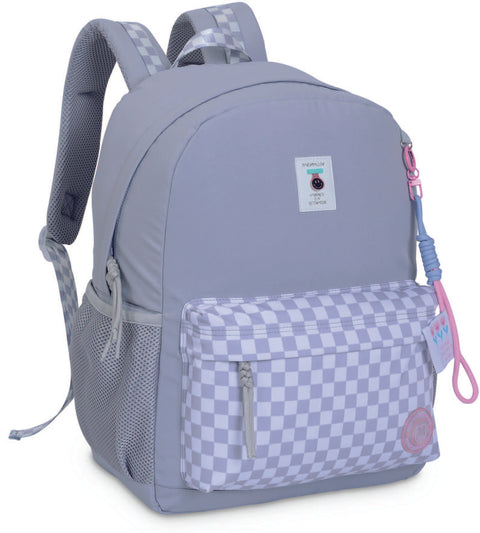 DKT Marshmallow Gingham Grey 1 Compartment Backpack 43cm