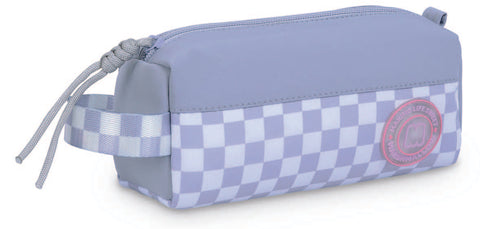 DKT Marshmallow Gingham Grey Pencil Case