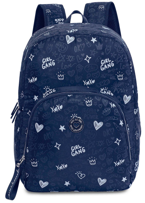 DKT Miss Lemonade Bisous Navy Blue 1 Conpartment Backpack 44cm