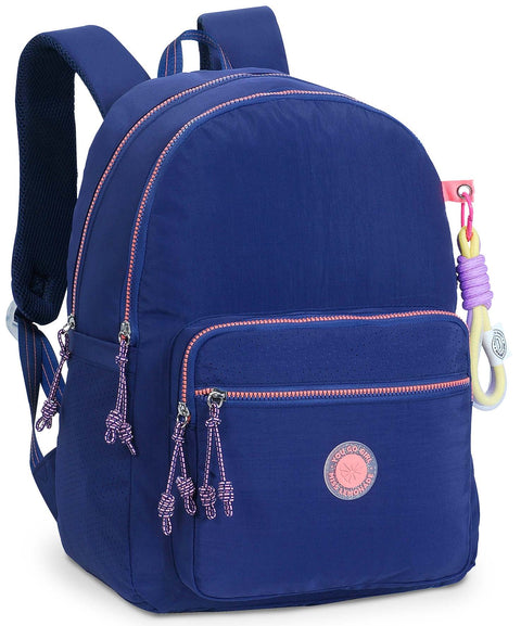 DKT Miss Lemonade Dotty Navy Blue 2 Compartments Backpack 42cm