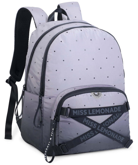 DKT Miss Lemonade Drip Grey 2 Compartments Backpack 43cm