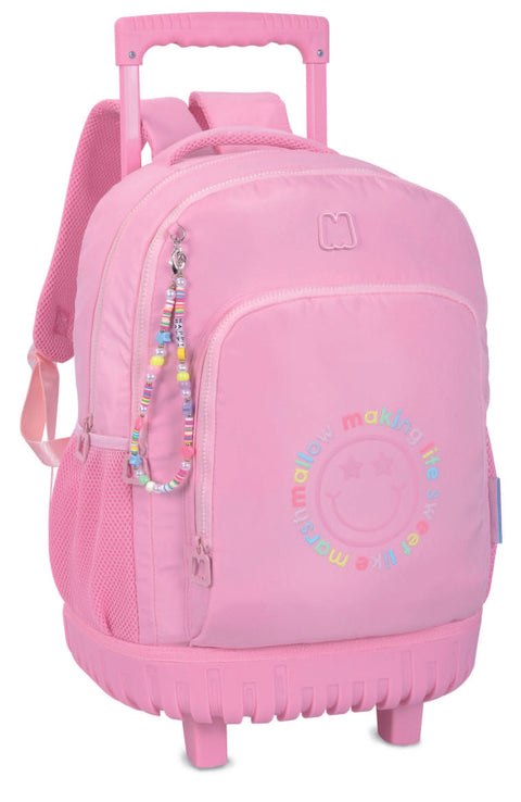 DKT Marshmallow Happy Pink 2 Compartments Trolley Backpack 46cm