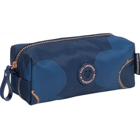 DKT Marshmallow Miss Lemonade Garden Navy Pencil Case