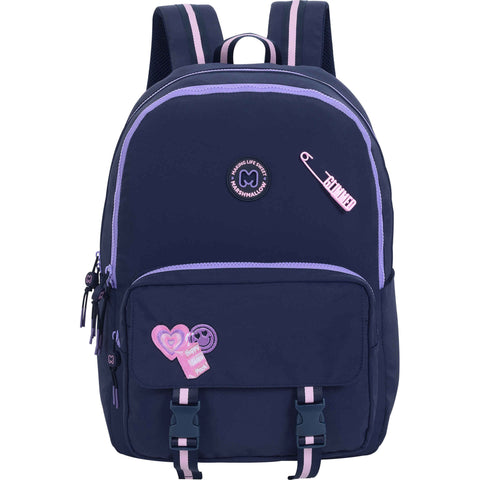 Marshmallow Glimmed 2 Parts Backpack 44cm School Set