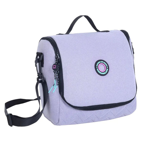 Marshmallow Nighty Purple 2 Parts Backpack 43cm School Set