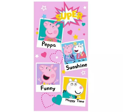 Peppa Pig Pink Beach Towel 140x70cm