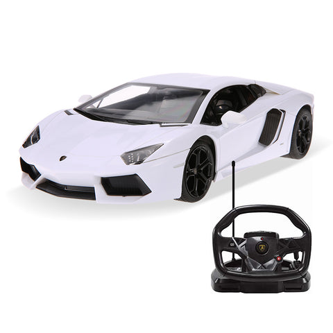 Rastar 1:14 Lamborghini Aventador LP700 White With Steering Wheel Controller R/C