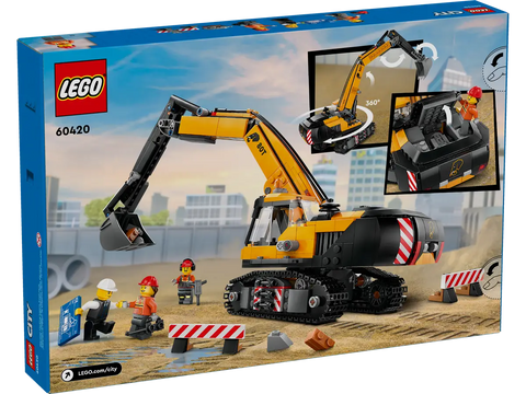 LEGO - City Yellow Construction Excavator 633 Pieces