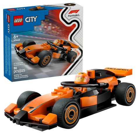 LEGO - City F1 Driver with McLaren Race Car 60442 86 Pieces