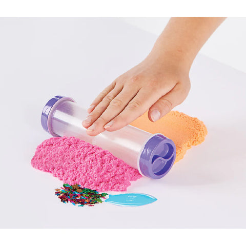 Kinetic Sand Sparkly Flowfetti Sand Tube