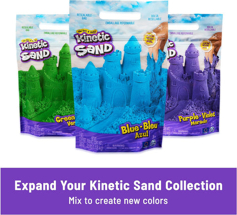 Kinetic Sand Ultimate Sandisfying Set 2lb of Pink, Yellow & Teal Play Sand