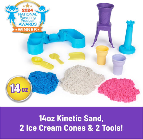 Kinetic Sand Soft Serve Station 14oz of Play Sand