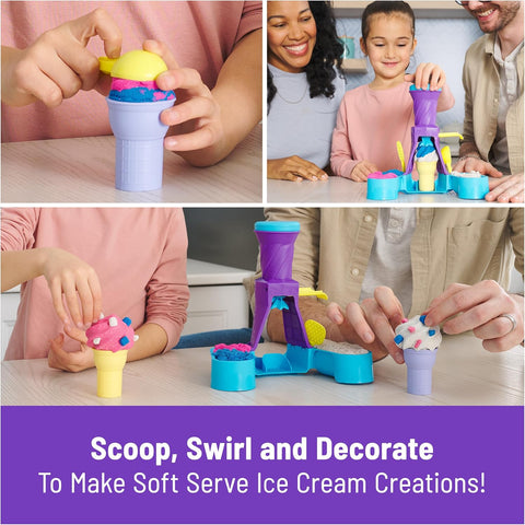 Kinetic Sand Soft Serve Station 14oz of Play Sand