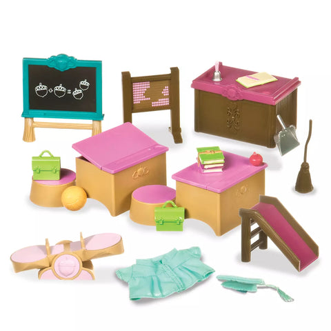 Li'l Woodzeez Classroom & Playground Set