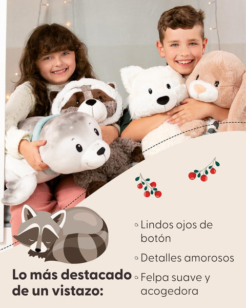 Nici Soft Toy Raccoon Lenno 20cm