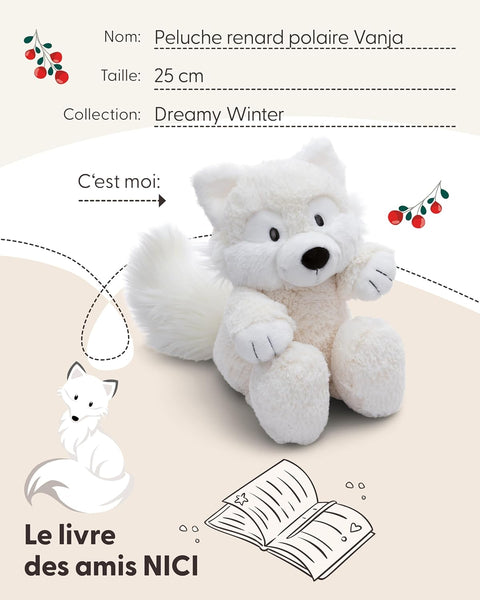 Nici Vanja Polar Fox Plush 25 cm