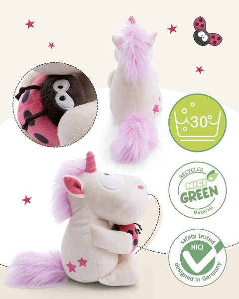 Nici Soft Toy Unicorn Theodor With Ladybird 35cm