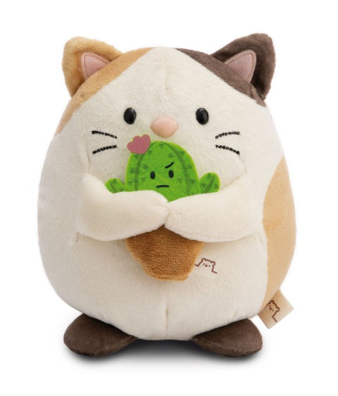 Nici Soft Toy Mymochi Cat Angy 27cm With Cactus
