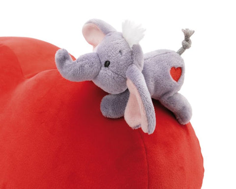 Nici Heart-shaped Cushion Love Elephant 42cm