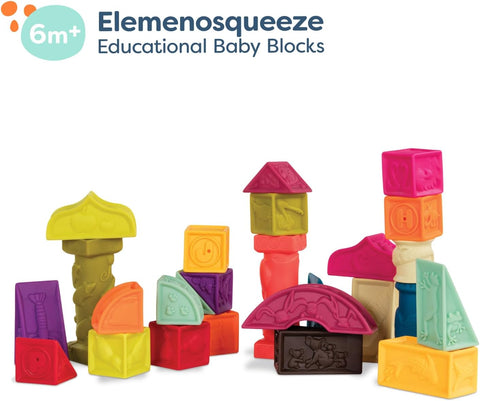 B. Elemenosqueeze Baby's First Building Blocks