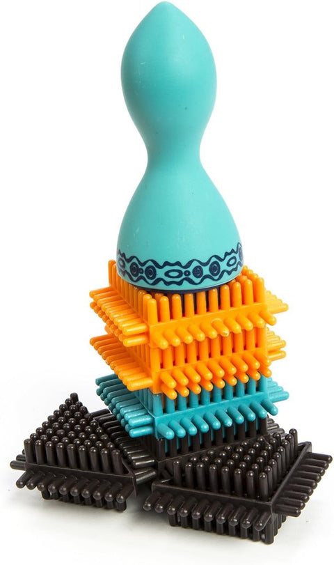 B. Bristle Block Stackadoos, Interlocking Building Blocks