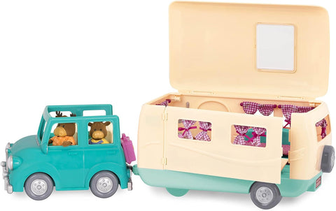 Li'l Woodzeez Happy Camper Playset with Car and Accessories