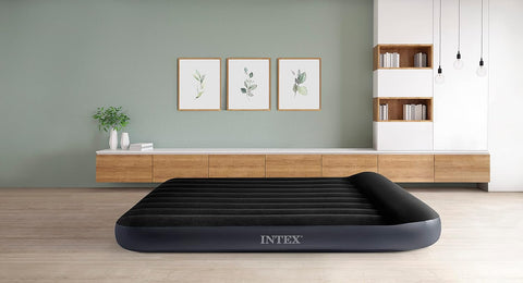 Intex Dura-Beam Pillow Rest Classic Airbed with Internal Pump 203x152x25cm