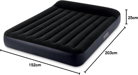 Intex Dura-Beam Pillow Rest Classic Airbed with Internal Pump 203x152x25cm