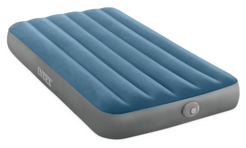Intex Twin Dura-Beam Prestige Downy Air Mattress with Rechargeable Pump 191x99x25cm