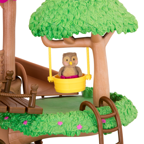 Li'l Woodzeez Family Treehouse Playhouse with Accessories